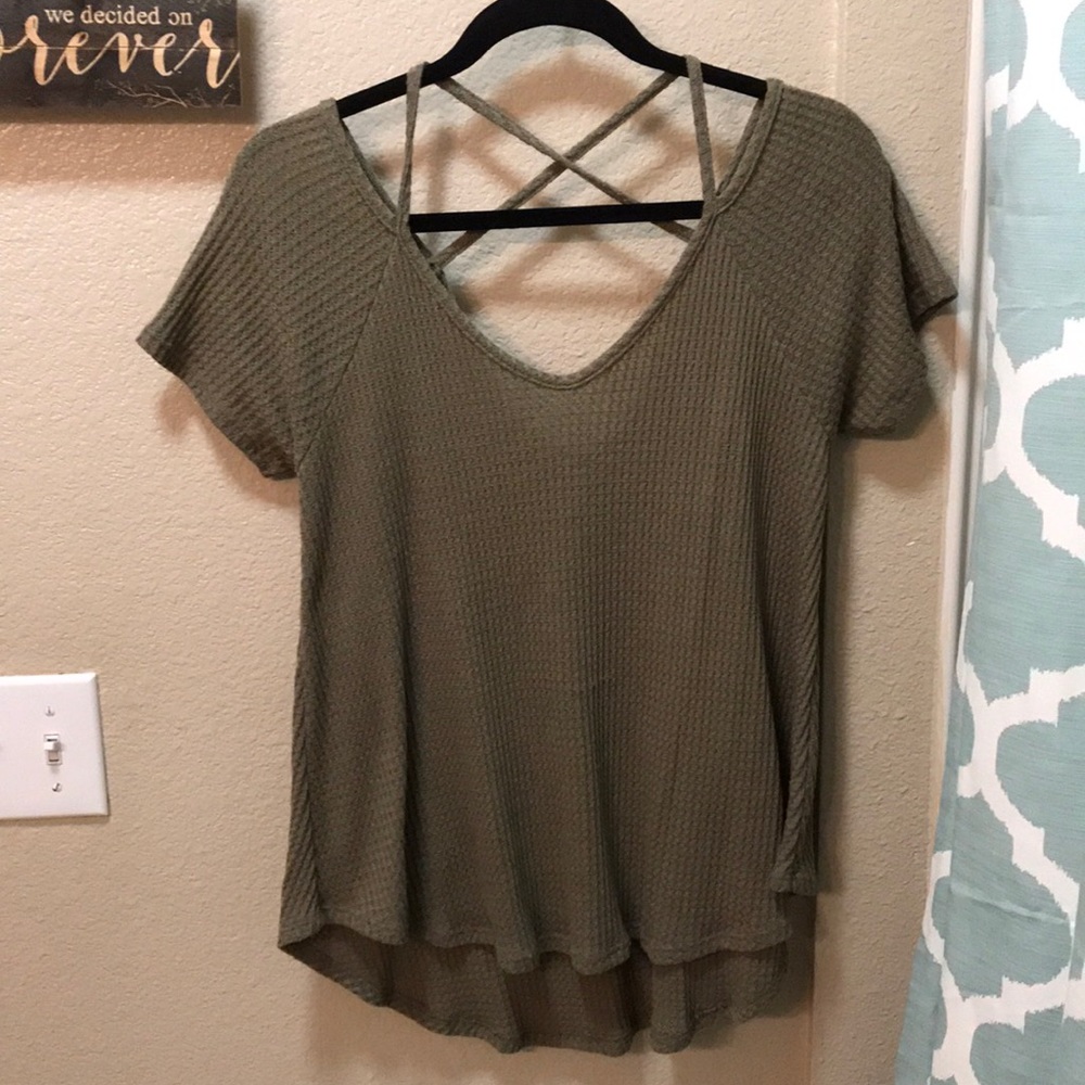 Army green shirt